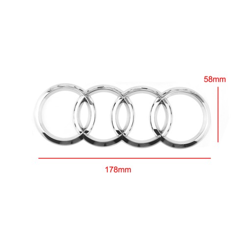 ЭМБЛЕМА ЛОГОТИП ЗАДНИЙ КАПОТ AUDI TT 178X 58MM