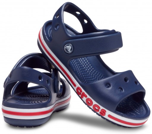 Легкие детские сандалии Crocs на липучке 27-28
