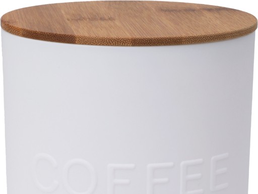 Контейнер для кофе WHITE с крышкой BAMBUS 1000 мл - COFFEE
