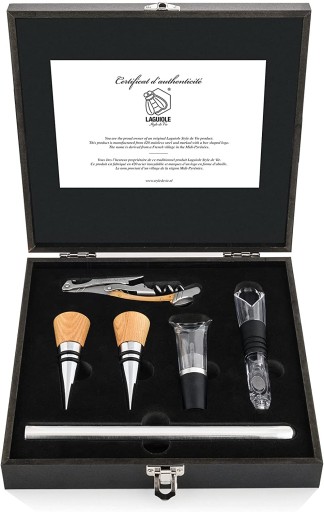Korkociąg Luxury Line Laguiole z akcesoriami Eleganckie pudełko