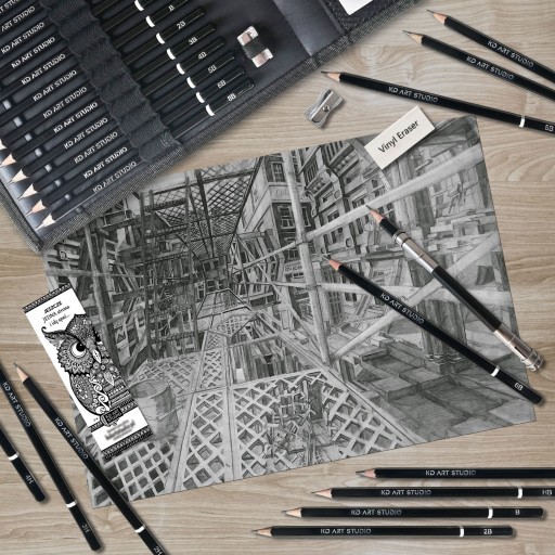 НАБОР ДЛЯ ЧИСЛЕНИЙ КАРАНДАШОМ SKETCHBOOK