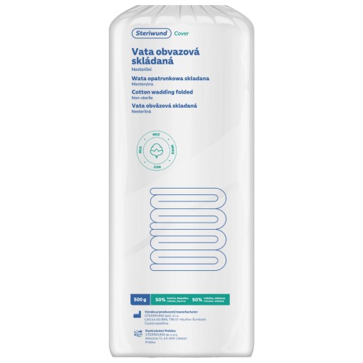 Wata opatrunkowa bawełniano-wiskozowa (50/50) 500g Steriwund