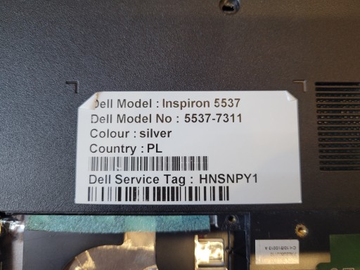 Полное жилье Dell Inspiron 5537