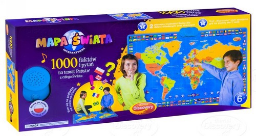 Интерактивная карта мира Dumel, обучающая игра PL