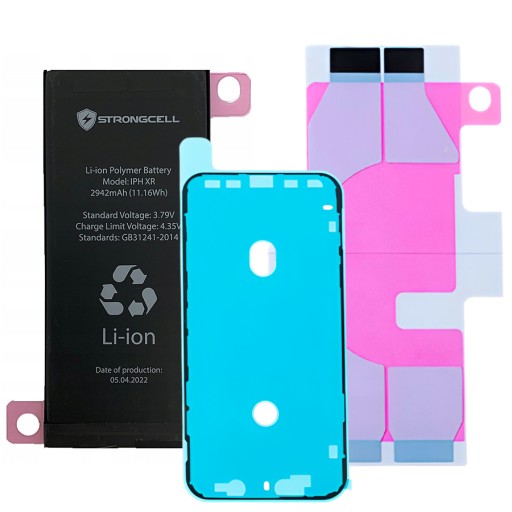 Bateria + Wklejka do iPhone XR A1984 A2105 A2106 A2107 STRONGCELL ZESTAW