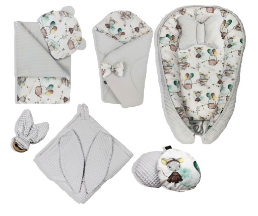 НикаТими Baby Cocoon NEST Манеж ВАФЕЛЬ Хлопок ПЕРВАЯ СКЛОНКА 9 шт.
