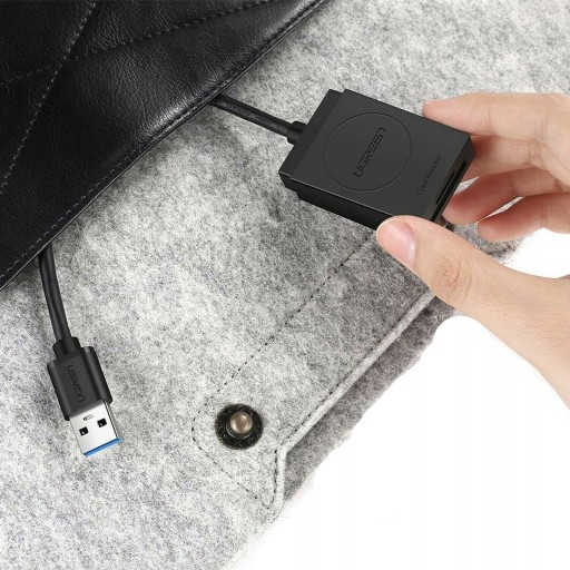 Кардридер Ugreen SD/micro SD для USB 3.0 черный