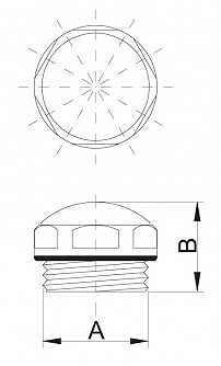 ЗАГЛУШКА С УПЛОТНИТЕЛЬНЫМ КОЛЬЦОМ НИКЕЛЬ 1/2 HYDROLAND