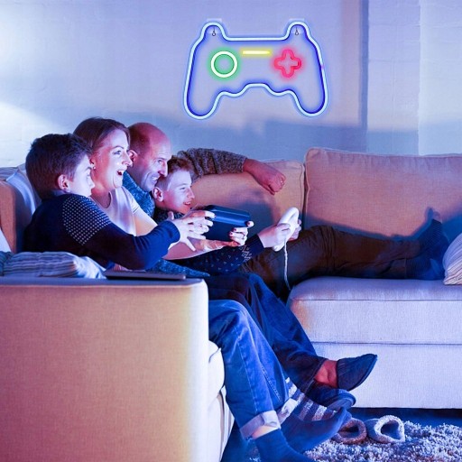 Neon BEDEE GAMEPAD 40 x 28 cm