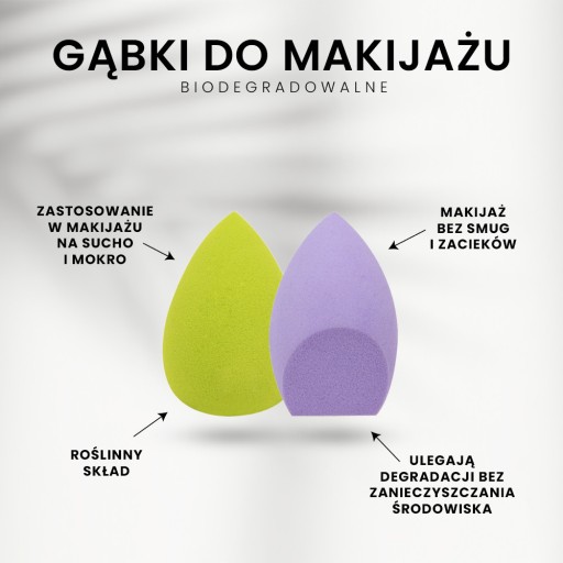 Gąbka Blending do makijażu Blender Sponge Biodegradowalna EKO Donegal