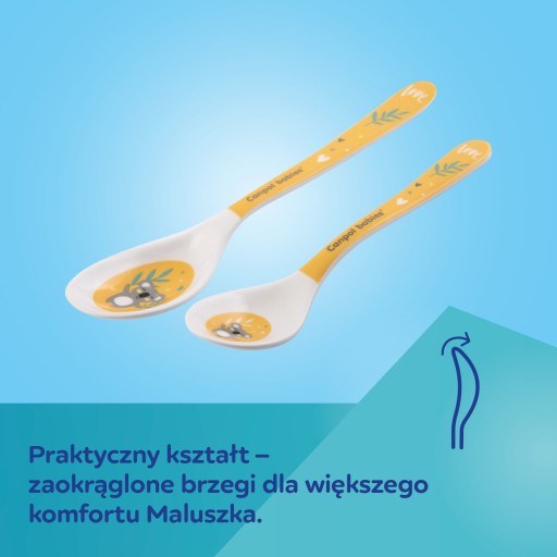CANPOL МЕЛАМИНОВЫЕ ЛОЖКИ ДЕТСКИЕ, 2 ШТ.
