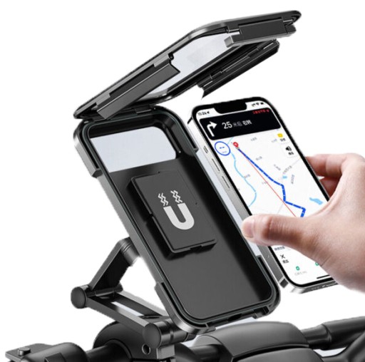 UCHWYT ROWEROWY MOTOCYKL NA TELEFON MONTOWANY NA KIEROWNICĘ ROWERU STABILNY