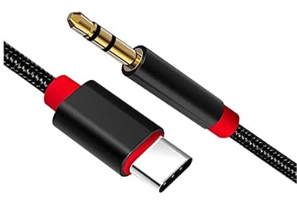 Kabel USB-C 3.1 do Jack 3,5mm Aux Audio 1M