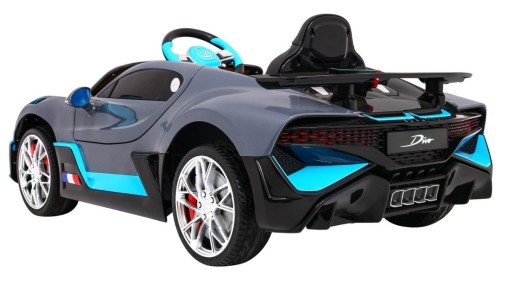Bugatti Divo Детский автомобиль на аккумуляторе Серый + Пульт управления + EVA + LED MP3