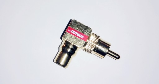 УГЛОВОЙ ПЕРЕХОДНИК 1X RCA 1X РОЗЕТКА RCA RP14