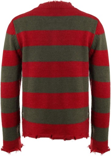 NUWIND Freddy Krueger sweter w paski, dzianinowy sweter, koszmar na ulicy