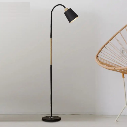LED ТОРШЕР 150СМ ЧЕРНЫЙ LOFT 1xE27 с выключателем