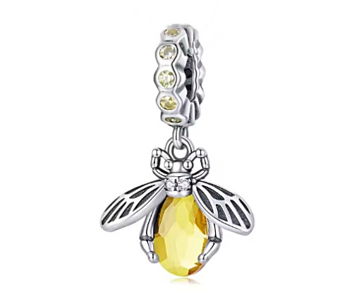 CHARMS ZAWIESZKA PSZCZOŁA CHARMS CHARMS PSZCZÓŁKA SREBRO 925 CYRKONIA