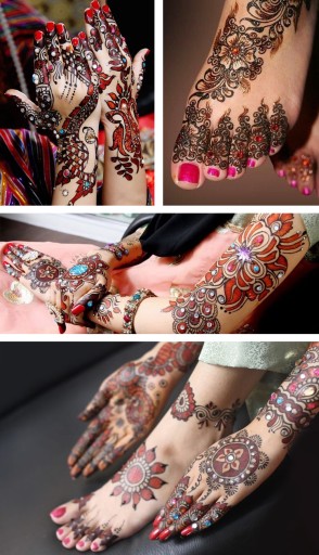 GOLECHA FARBA do Tatuażu tymczasowego kolorowa WIŚNIA HENNA 25g