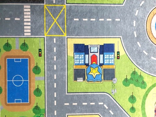 Ковер DIGITAL EMMA CITY улицы дороги автомобили 140х200