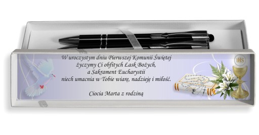 Ручка гелевая TochPen COMMUNION, черная, набор ГРАВИРОВКА К3