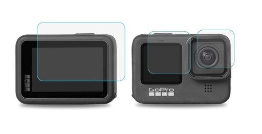 SZKŁO HARTOWANE 3 SZTUKI DO GOPRO HERO 12