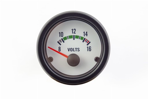 Auto Gauge VDO Белый Вольтметр - ВОЛЬТМЕТР ИНДИКАТОР ЧАСОВ 52 мм