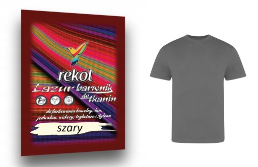 REKOL LAZUR BARWNIK DO TKANIN SZARY SASZETKA 18G