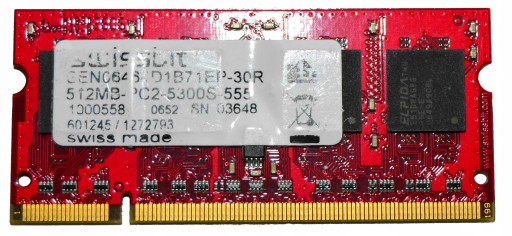 Память DDR2 Swissbit SEN06464D1B71EP-30R 512 МБ 530