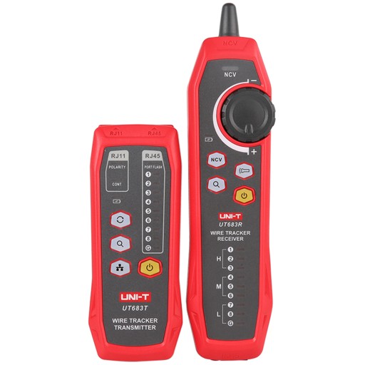 Szukacz par przewodów miernik tester-em kabli RJ45 UNI-T UT683KIT