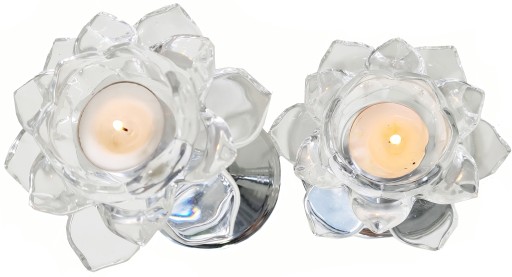 CANDLE STAND набор серебряных подсвечников GLAMOUR Lotus