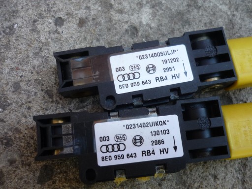 КОМПЛЕКТ ДАТЧИКОВ + ДАТЧИК + ПОДУШКА БЕЗОПАСНОСТИ + ШТОРКА AUDI A4 B6 B7 СЕДАН