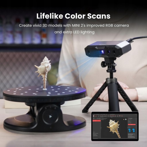 3D-сканер Revopoint MINI 2 Точность до 0,02 мм — Премиум-версия