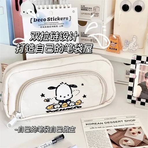 Pochacco Sanrio Пенал Аниме Каваи Сумка Для Ручек Милый Мультяшный Студент Статио