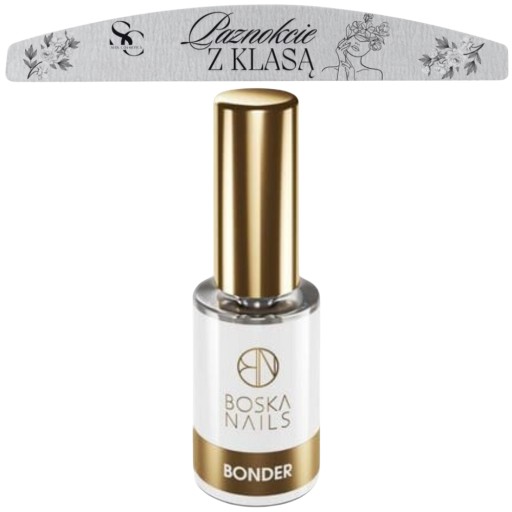 Boska Nails Bonder Acid Primer kwasowy do odtłuszczania paznokci + PILNIK