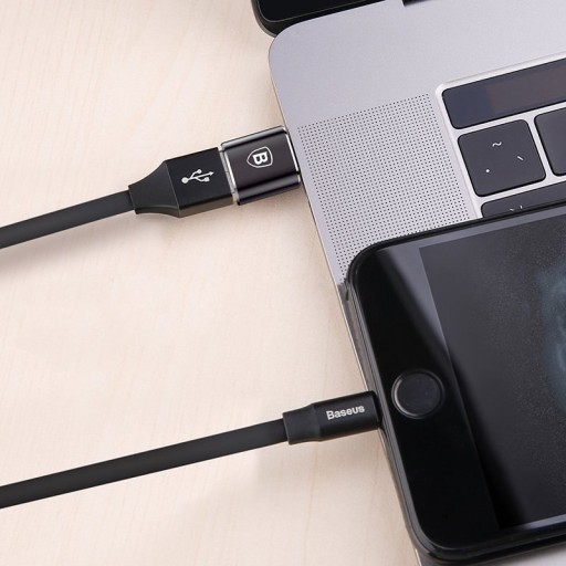 Адаптер USB-USB-C OTG — черный
