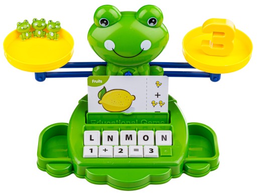 Gra Edukacyjna dla Dzieci 2w1 WAGA Nauka LICZENIA FISZKI Angielskiego Karty