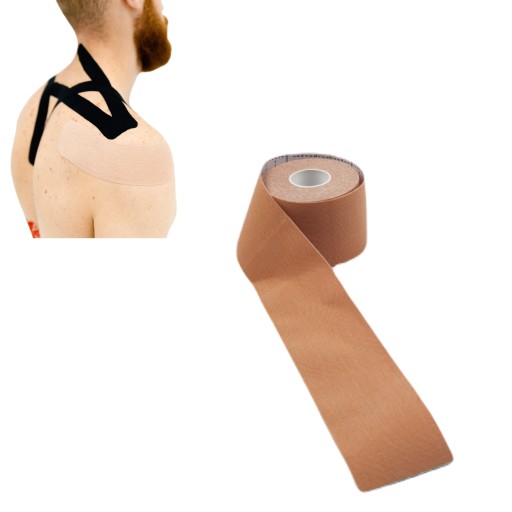 TAŚMA PLASTRY KINESIO KINESIOTAPING TAPE TEJP TEJPY 5cm 5m 4szt. ZESTAW PRO