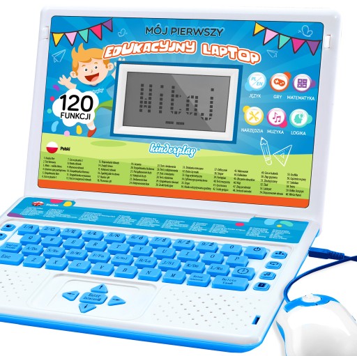 ОБРАЗОВАТЕЛЬНЫЙ НОУТБУК ДЛЯ ДЕТЕЙ KINDERPLAY ДЛЯ ИЗУЧЕНИЯ БУКВ, 120 ВАРИАНТОВ