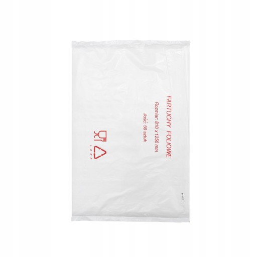 ОДНОРАЗОВЫЙ ФАРТУК ИЗ ФОЛЬГИ LD PE 81x125 0,015 50