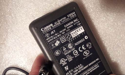 Оригинальный БП ПИТАНИЯ CANON K30244 16В 1.8А + кабель