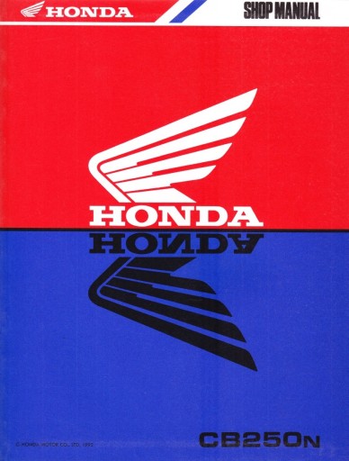 Honda CB 250 (1992-2003) заводская круглосуточная инструкция по ремонту