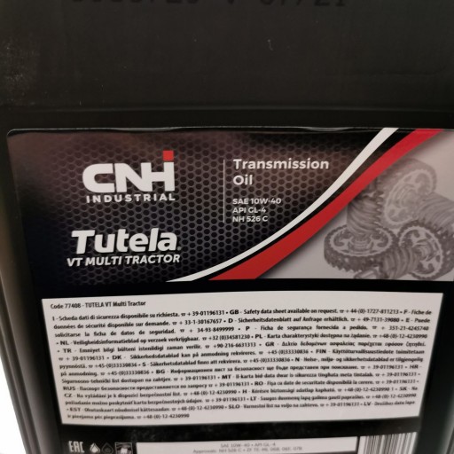 Трансмиссионное масло Petronas Tutela VT Multi Tractor 10W40 20л.
