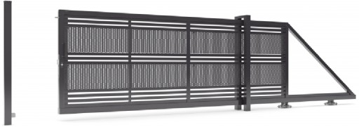Brama Wjazdowa Dwuskrzydłowa FREESTYLE BR1922 Ocynk + RAL 120x300 cm