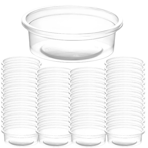 Pojemniczki sosjerki pojemniki na sos dip żywność 50ml wielorazowe x 100szt