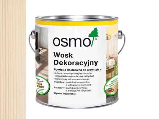 OSMO 3111 Воск декоративный БЕЛЫЙ ЦВЕТ 125мл