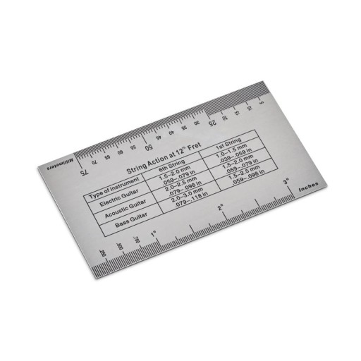 Линейка для измерения действия струн Rock_n_Ruler String.