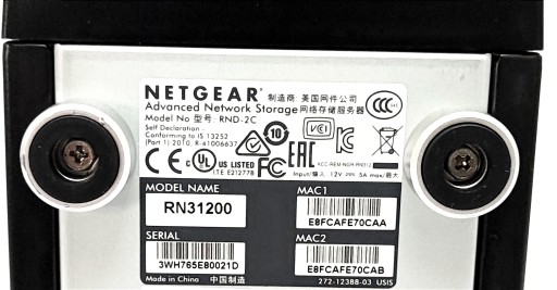 Netgear ReadyNAS, RN312, RN31222D-100EUS
