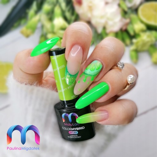 Zestaw neon do OMBRE MaluLac 3x lakier hybrydowy