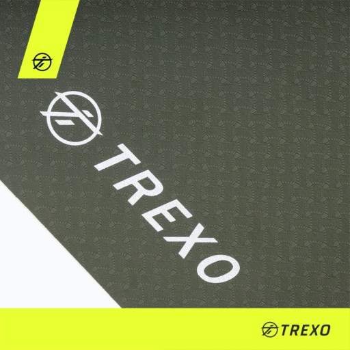 Коврик для упражнений для фитнеса и йоги TREXO 6мм зеленый
